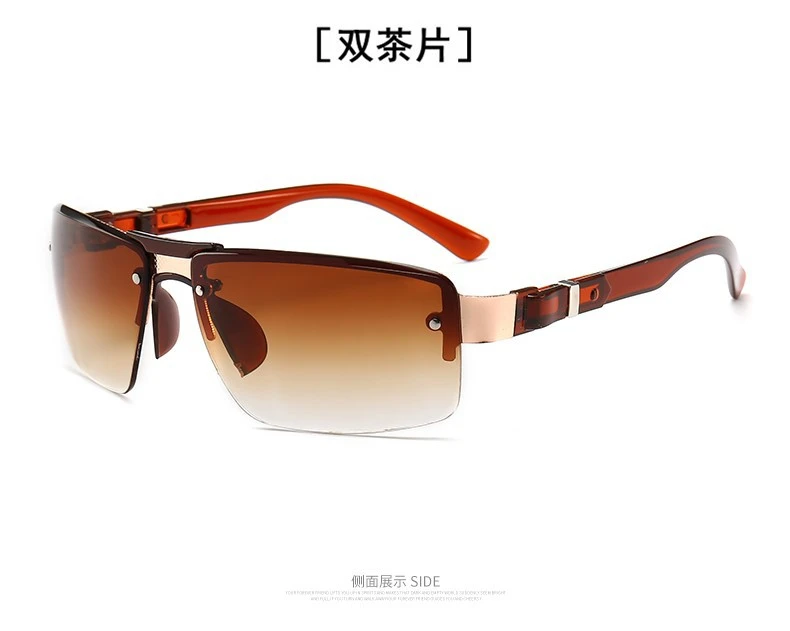 Fashion Men Vintage Metal Rectangle Sunglasses Classic Brand Sun Glasses Coating Lens Driving Eyewear For Men/Women Sunglasses