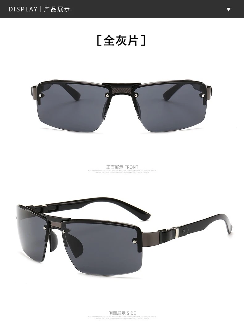 Fashion Men Vintage Metal Rectangle Sunglasses Classic Brand Sun Glasses Coating Lens Driving Eyewear For Men/Women Sunglasses