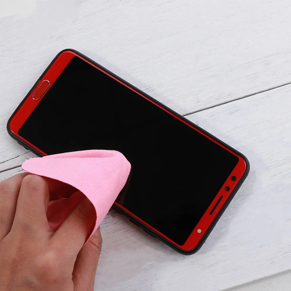 10pcs/set Suede Glasses Clean Microfiber Glasses Cleaning Cloth For Lens Phone Screen Cleaning Wipe High Quality