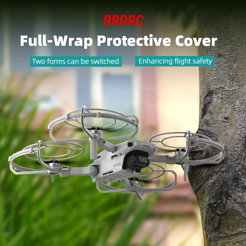 BRDRC Propeller Guard for DJI Mini 2/SE/4K Quick Release Propeller Protective Ring for DJI Mavic Mini Props Fans Blade Accessory