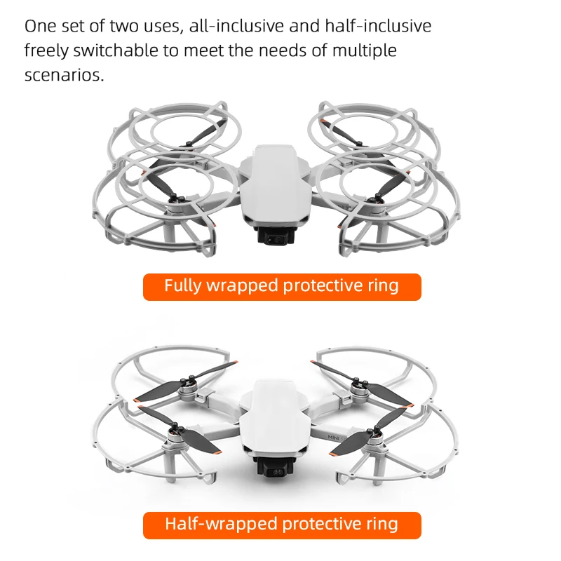 BRDRC Propeller Guard for DJI Mini 2/SE/4K Quick Release Propeller Protective Ring for DJI Mavic Mini Props Fans Blade Accessory
