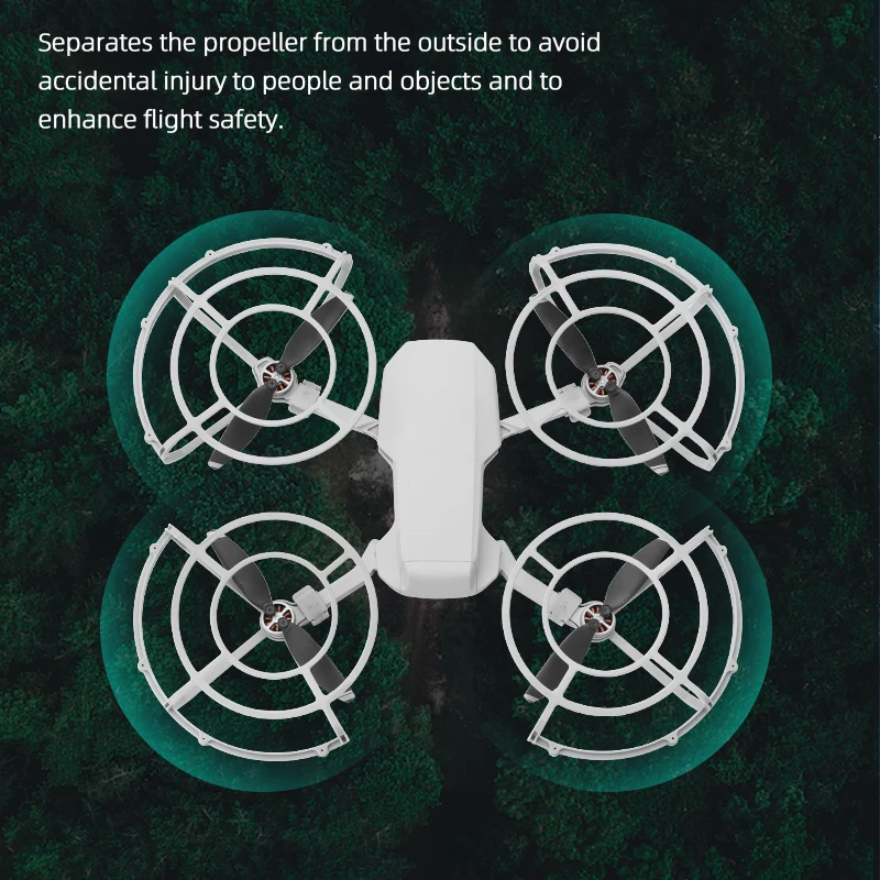 BRDRC Propeller Guard for DJI Mini 2/SE/4K Quick Release Propeller Protective Ring for DJI Mavic Mini Props Fans Blade Accessory