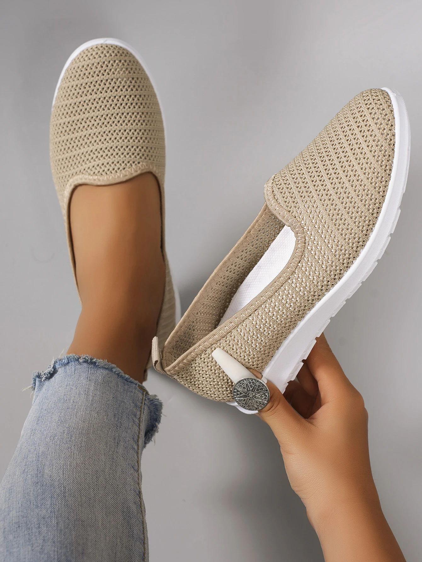 Women's summer breathable mesh flat shoes,women's shoes,casual sneakers shoes, clearance free shipping