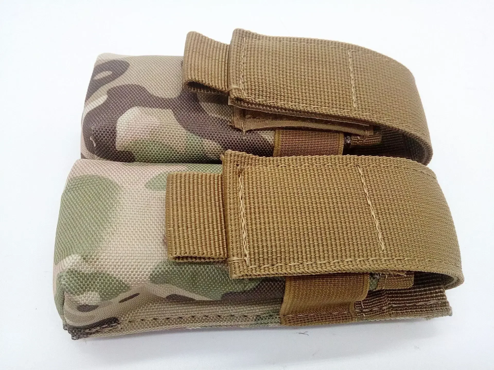 9mm Pistol Magazine Pouch Tactical Double Molle Belt Dual Mag Bag Flashlight Holder Attachment Package Gun Hunting Accessories