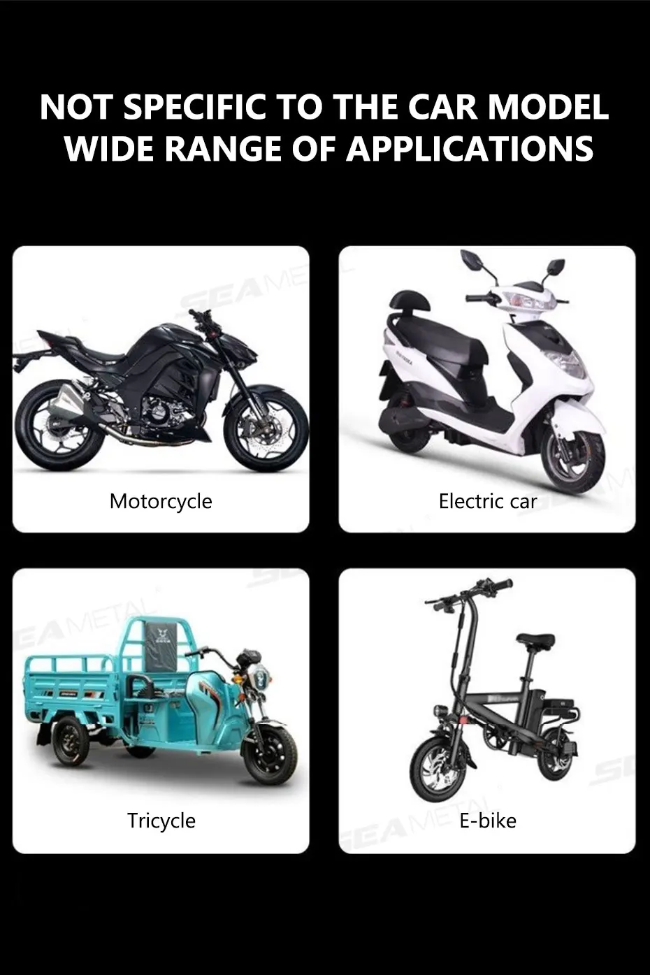 SEAMETAL Motorcycle Throttle Assistant Handle Accelerator Booster Cruise Control Grip Thumb Wrist Rest Labor Saver Accessories
