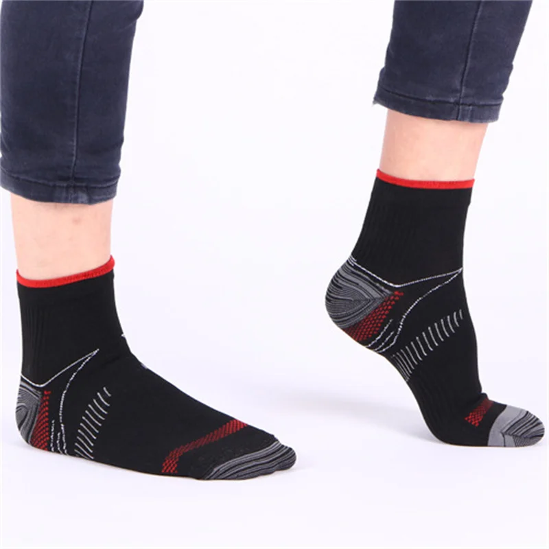 1/2/3 Pairs Brothock Plantar Fascia Compression Socks Sweat-absorbent Deodorant Breathable Sports Pressure Basketball Socks