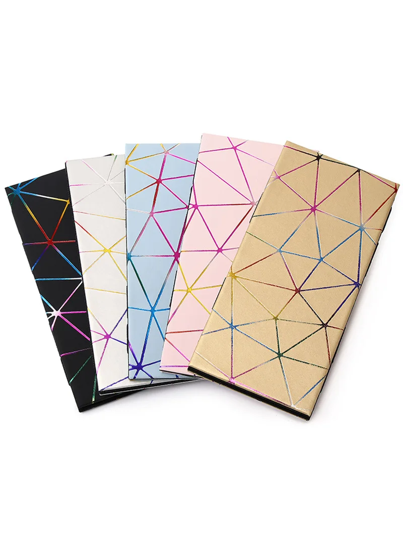 Creative New Long PU Wallet Card Holder Rhombus Laser Indentation Wallet Magic Wallet Men's and Women's Coin Purse