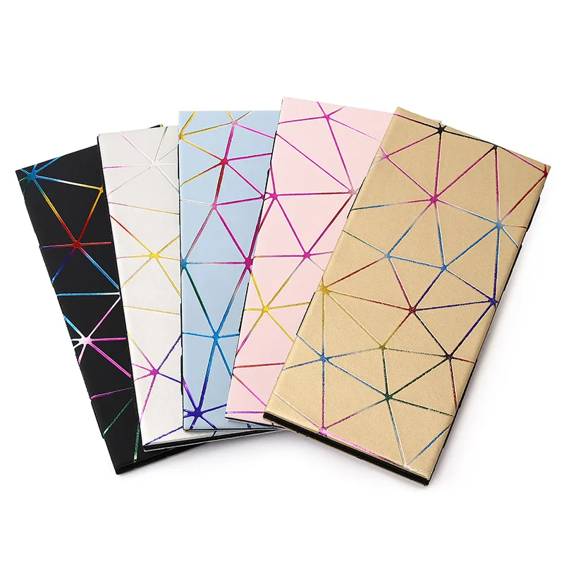 Creative New Long PU Wallet Card Holder Rhombus Laser Indentation Wallet Magic Wallet Men's and Women's Coin Purse