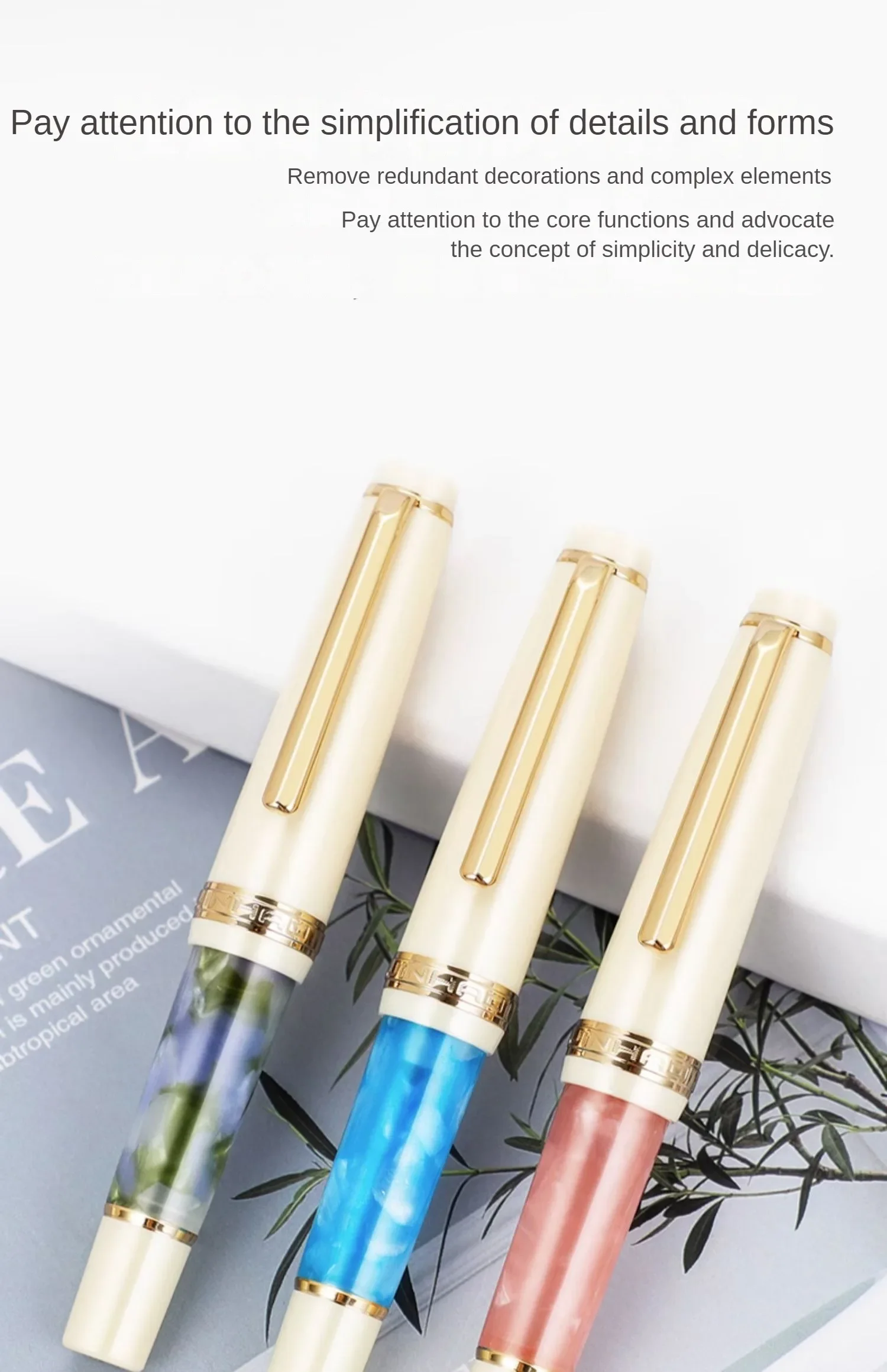 Jinhao 82 Mini Fountain Pen Luxury Elegant Pens 0.38/0.5/0.7mm Extra Fine Nib Writing Ink Pens Stationery Office School Supplies
