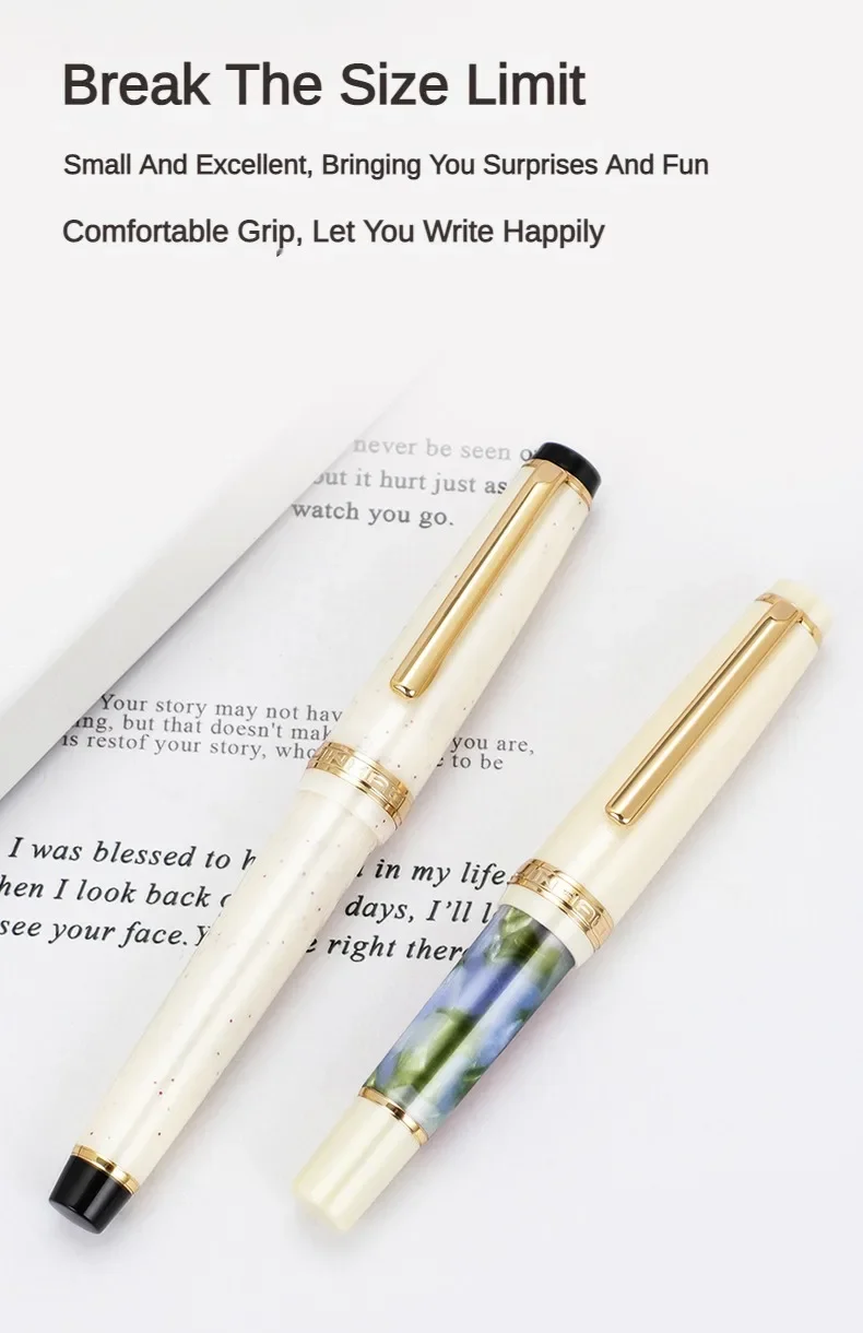 Jinhao 82 Mini Fountain Pen Luxury Elegant Pens 0.38/0.5/0.7mm Extra Fine Nib Writing Ink Pens Stationery Office School Supplies