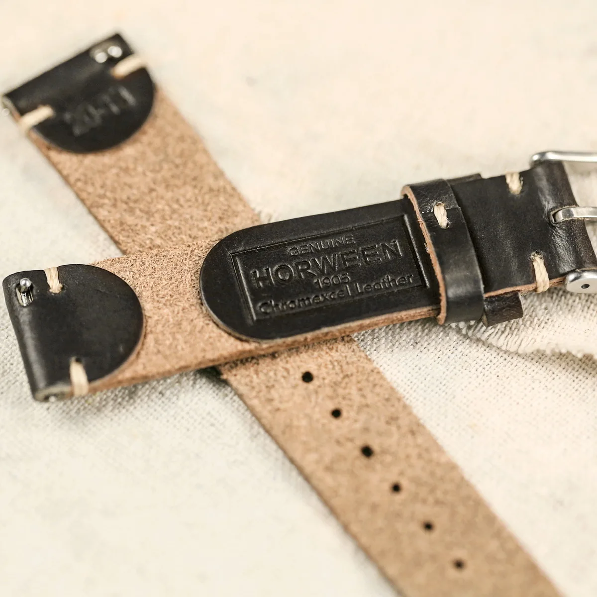 100%  Genuine Leather Watch Bands With Quick Release Horween CXL Cowhide Vintage Wrist Strap For Men 22mm18mm19mm20mm