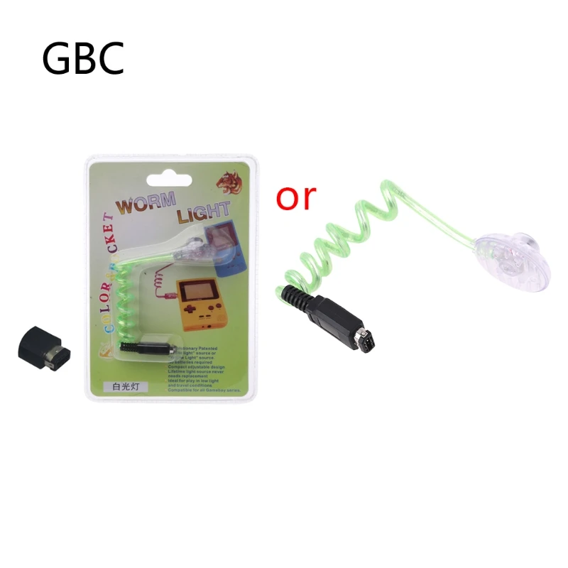 High Quality New Flexible Worm Light Illumination LED Lamps for Nintend Gameboy GBA GBC GBP Console