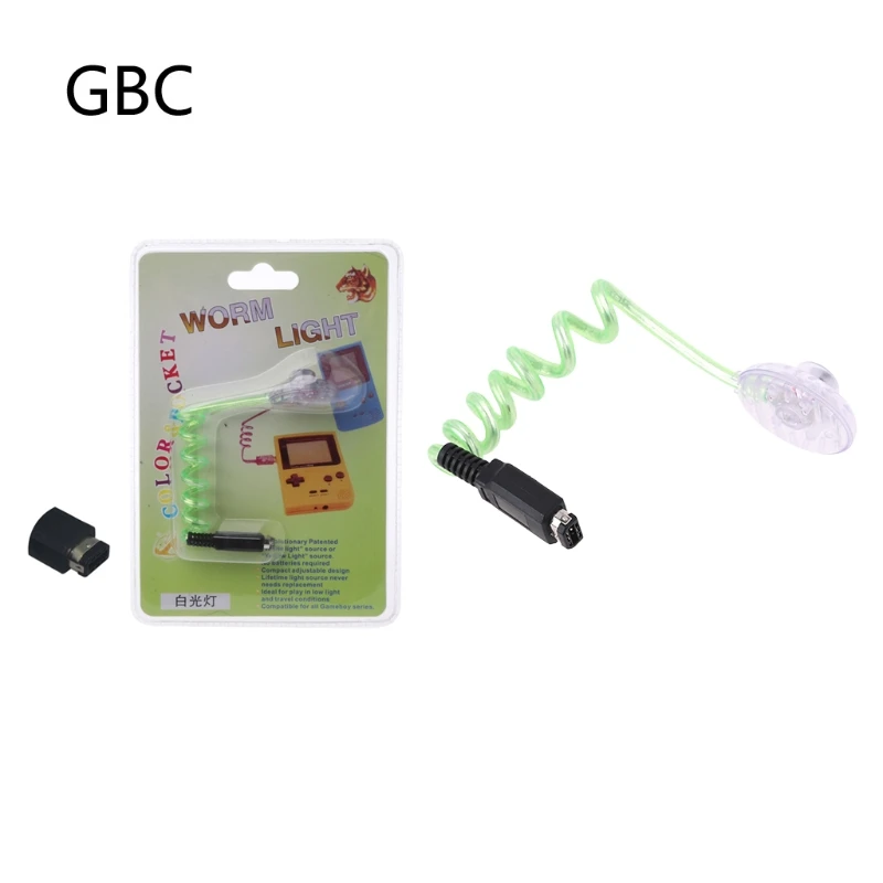 High Quality New Flexible Worm Light Illumination LED Lamps for Nintend Gameboy GBA GBC GBP Console
