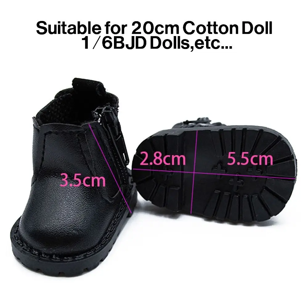 5-5.5cm Doll Boot Mini Shoes For 20cm Plush Doll For 1/4 Accessories Doll Shoes Doll House Change Clothes Game Toys Doll Boot