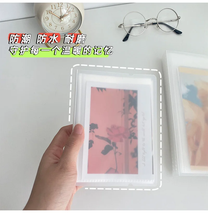 Yoofun 40 pockets photo album 3/4/5/6/7/8/9 Inch Picture Case Storage Book Photo Album Photocard Name Card ID Holder Clear
