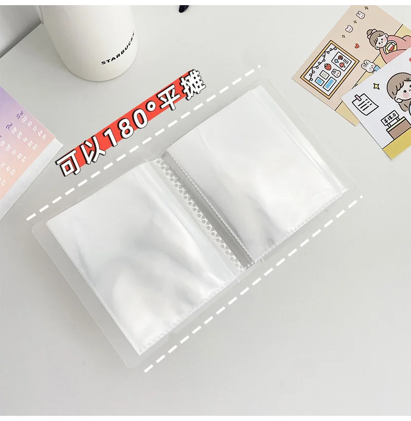 Yoofun 40 pockets photo album 3/4/5/6/7/8/9 Inch Picture Case Storage Book Photo Album Photocard Name Card ID Holder Clear