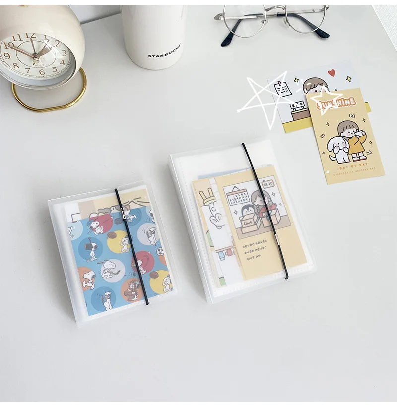 Yoofun 40 pockets photo album 3/4/5/6/7/8/9 Inch Picture Case Storage Book Photo Album Photocard Name Card ID Holder Clear