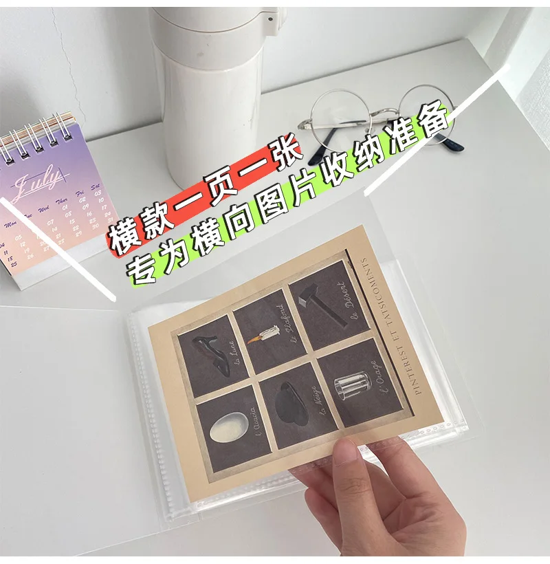 Yoofun 40 pockets photo album 3/4/5/6/7/8/9 Inch Picture Case Storage Book Photo Album Photocard Name Card ID Holder Clear