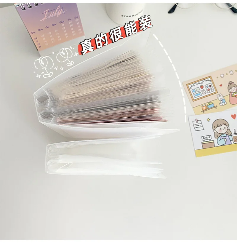 Yoofun 40 pockets photo album 3/4/5/6/7/8/9 Inch Picture Case Storage Book Photo Album Photocard Name Card ID Holder Clear