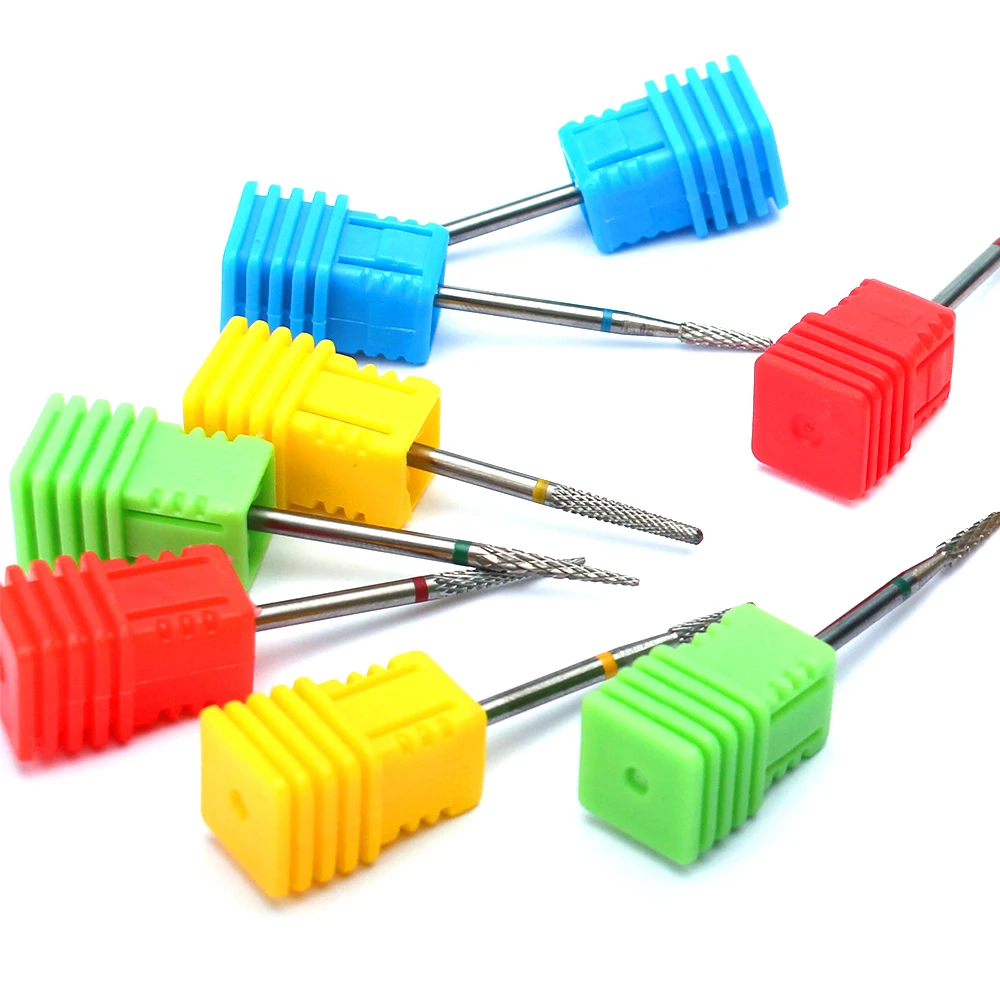 1pc Carbide Nail Drill Bits Electric Drill Machine Files Milling Cutter Manicure Burr Cuticle Remove Nozzles Nail Art Equipment