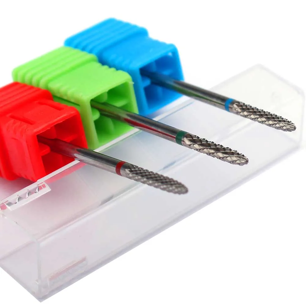 1pc Carbide Nail Drill Bits Electric Drill Machine Files Milling Cutter Manicure Burr Cuticle Remove Nozzles Nail Art Equipment