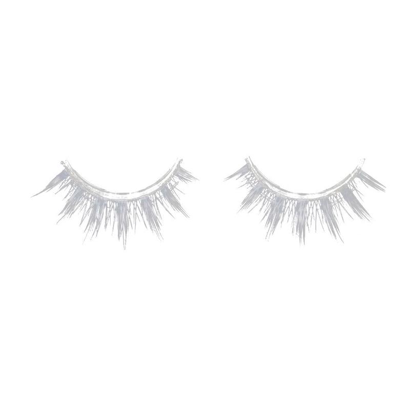 Cosplay Makeup Natural Looking Clear Root White Long Thick Cross False Eyelashes