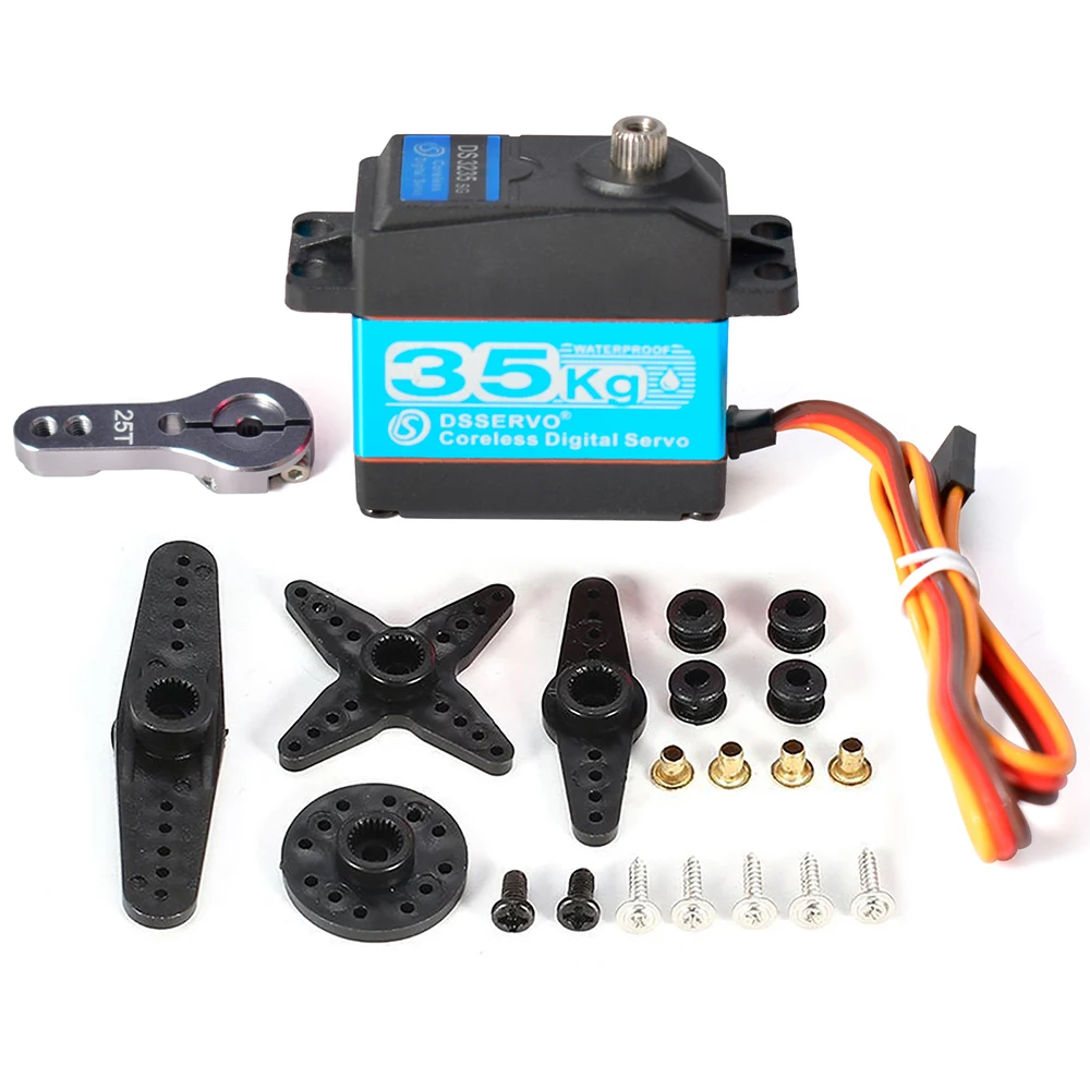 Dsservo Waterproof RC Servo DS3218 20KG DS3225 25KG DS3235 35KG 180/270 Degree for 1/8 1/10 1/12 RC Car Metal Gear Digital Servo
