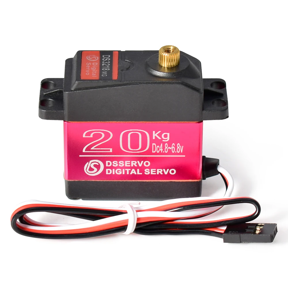 Dsservo Waterproof RC Servo DS3218 20KG DS3225 25KG DS3235 35KG 180/270 Degree for 1/8 1/10 1/12 RC Car Metal Gear Digital Servo