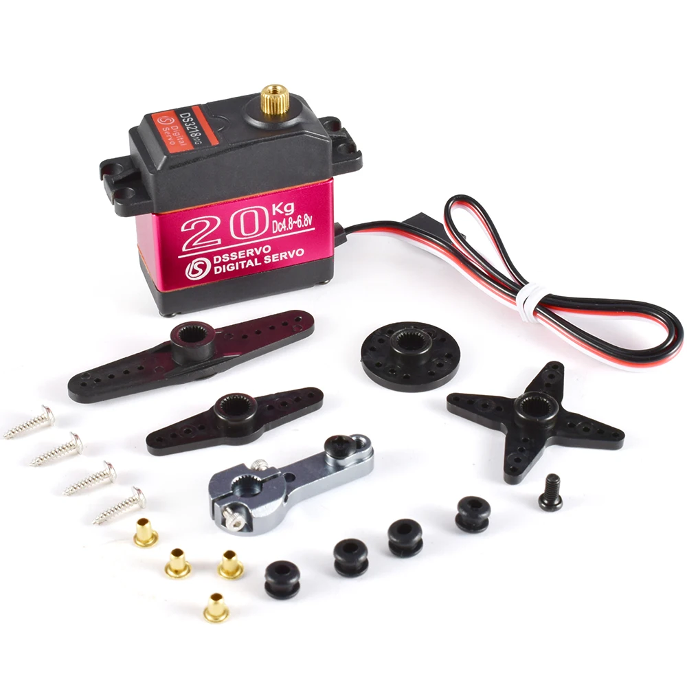 Dsservo Waterproof RC Servo DS3218 20KG DS3225 25KG DS3235 35KG 180/270 Degree for 1/8 1/10 1/12 RC Car Metal Gear Digital Servo