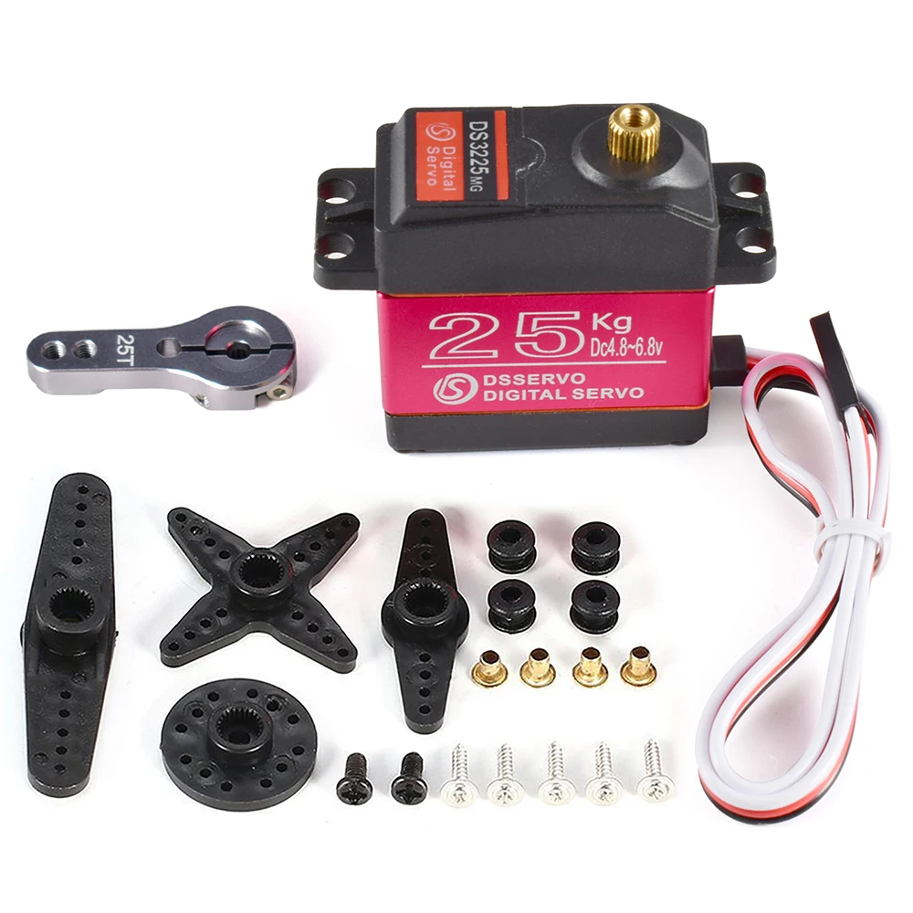 Dsservo Waterproof RC Servo DS3218 20KG DS3225 25KG DS3235 35KG 180/270 Degree for 1/8 1/10 1/12 RC Car Metal Gear Digital Servo