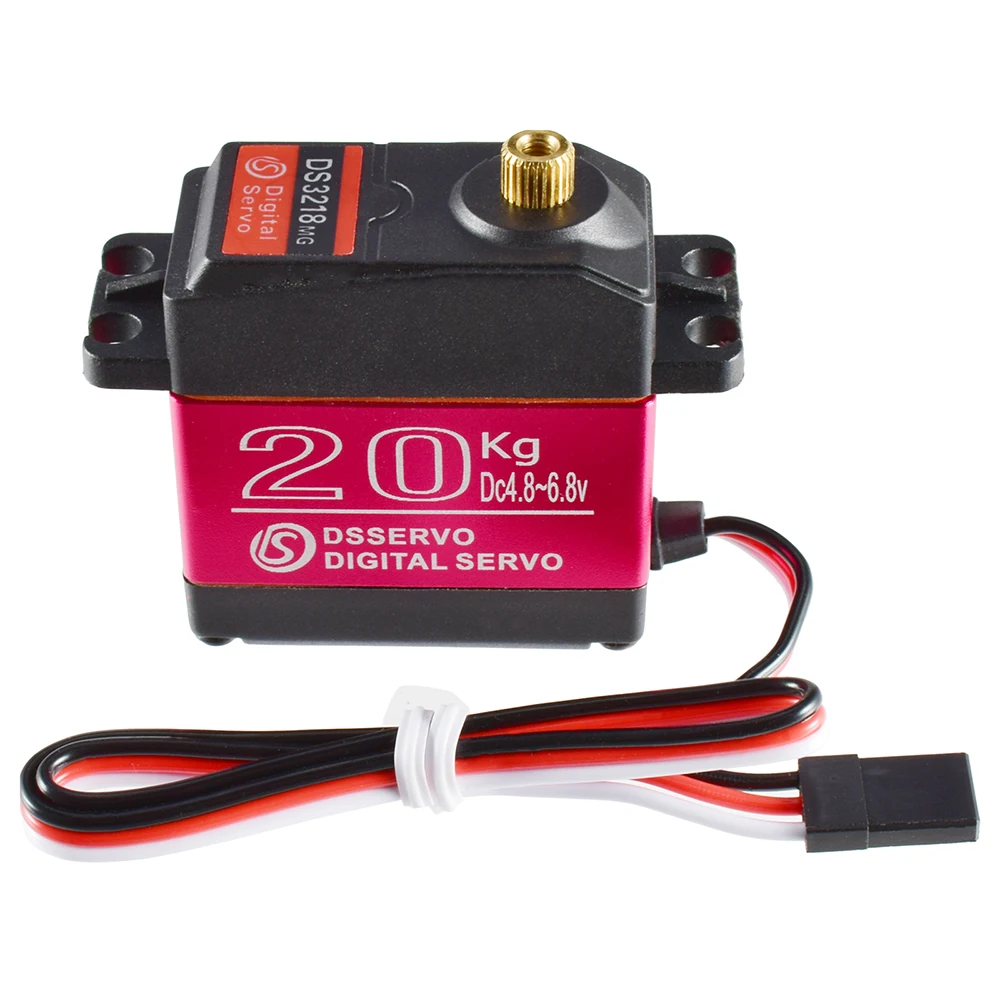 Dsservo Waterproof RC Servo DS3218 20KG DS3225 25KG DS3235 35KG 180/270 Degree for 1/8 1/10 1/12 RC Car Metal Gear Digital Servo