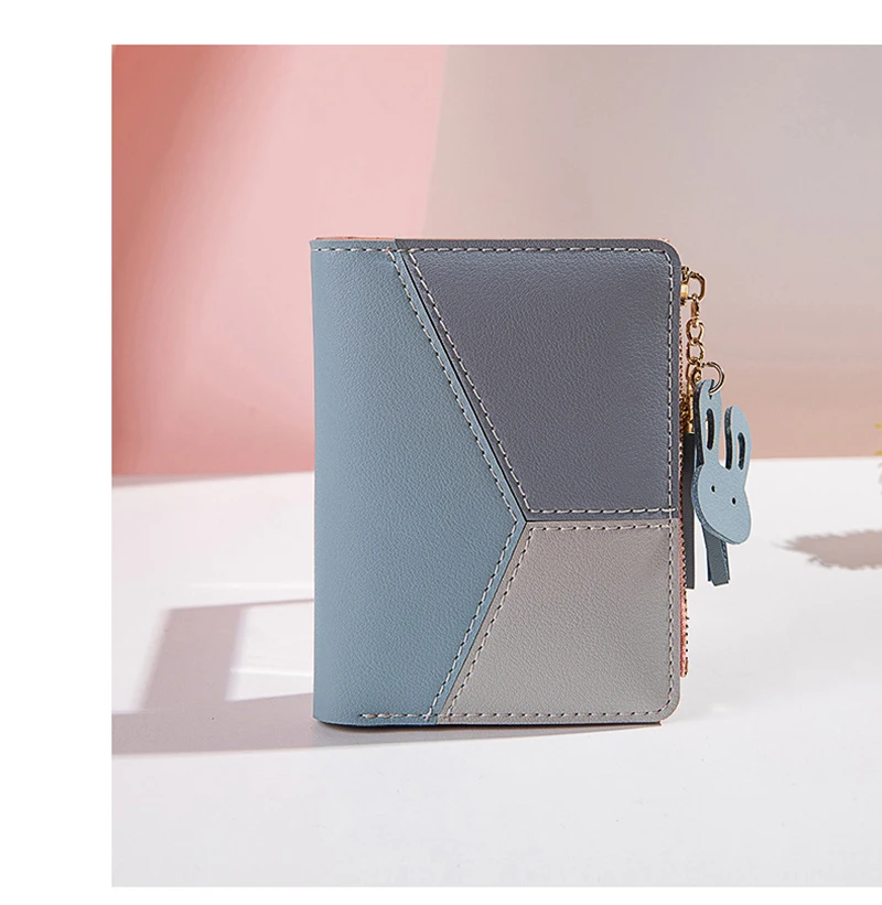 Women's Wallet PU Leather Women's Wallet Made of Leather Women Purses Card Holder Foldable Portable Lady Coin Purses