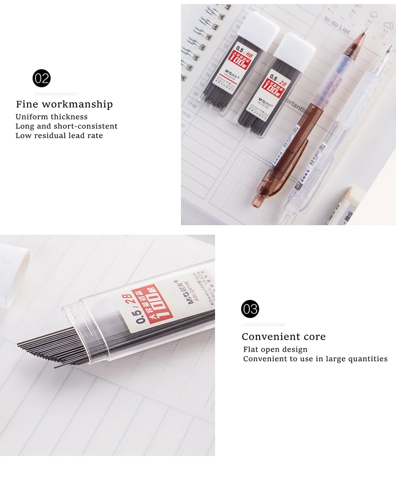 0.5/0.7mm Automatic Pencils Set HB/2B Refill Mechanical Pencil For Drawing Sketching Students School Supplies Cute Stationery