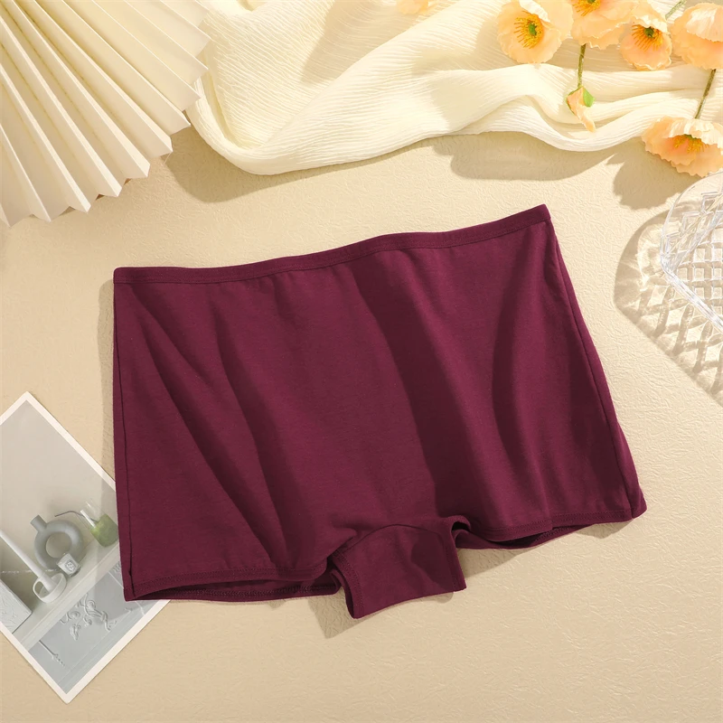 New Women's Panties Cotton Seamless Sports Boxers Underwear Female Solid Color Briefs Cozy Lingerie Intimate Underpants XS-XL