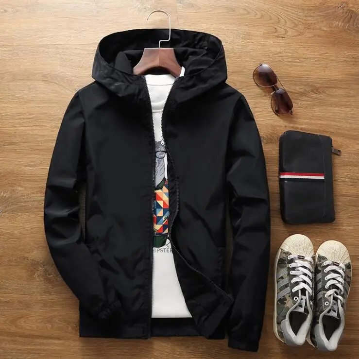 Hardcore Jacket Windbreaker Pilot Coat Men's Zipper Bomber Jackets Waterproof Quick Drying Sport Outwear 6XL