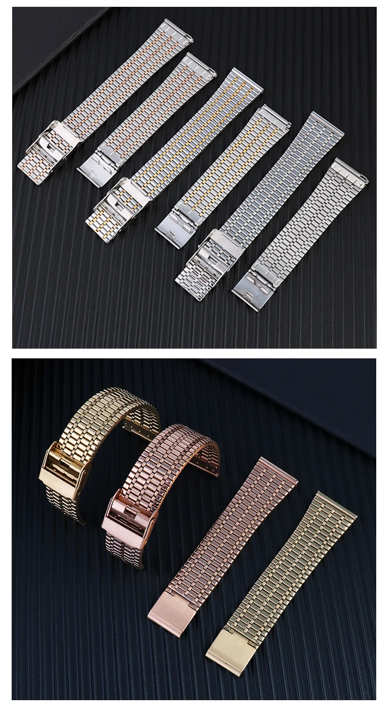 Quick Release watchband For Longines TISSOT Casio watch Strap bracelet Thin Stainless steel metal men's women's 18mm 20mm 22mm