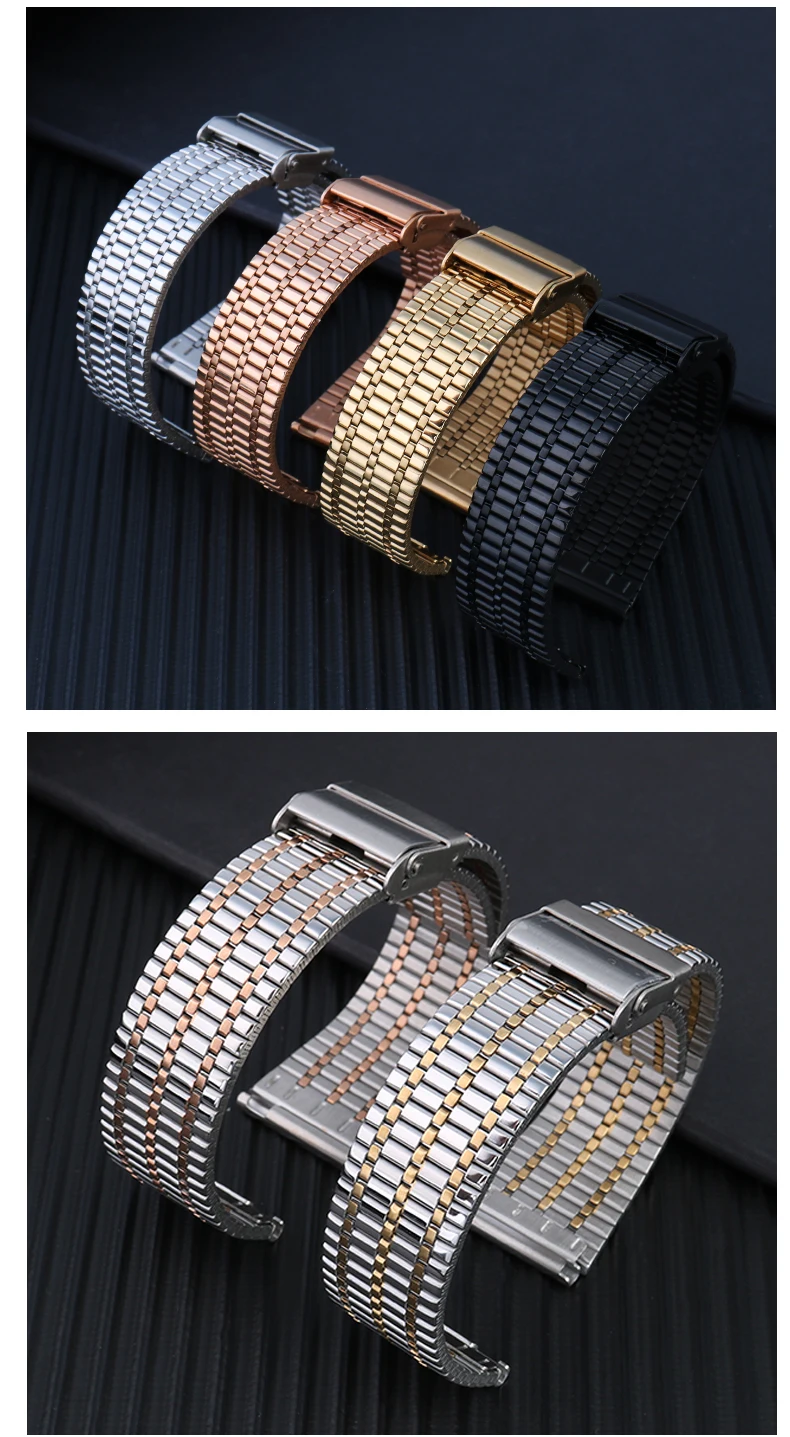 Quick Release watchband For Longines TISSOT Casio watch Strap bracelet Thin Stainless steel metal men's women's 18mm 20mm 22mm
