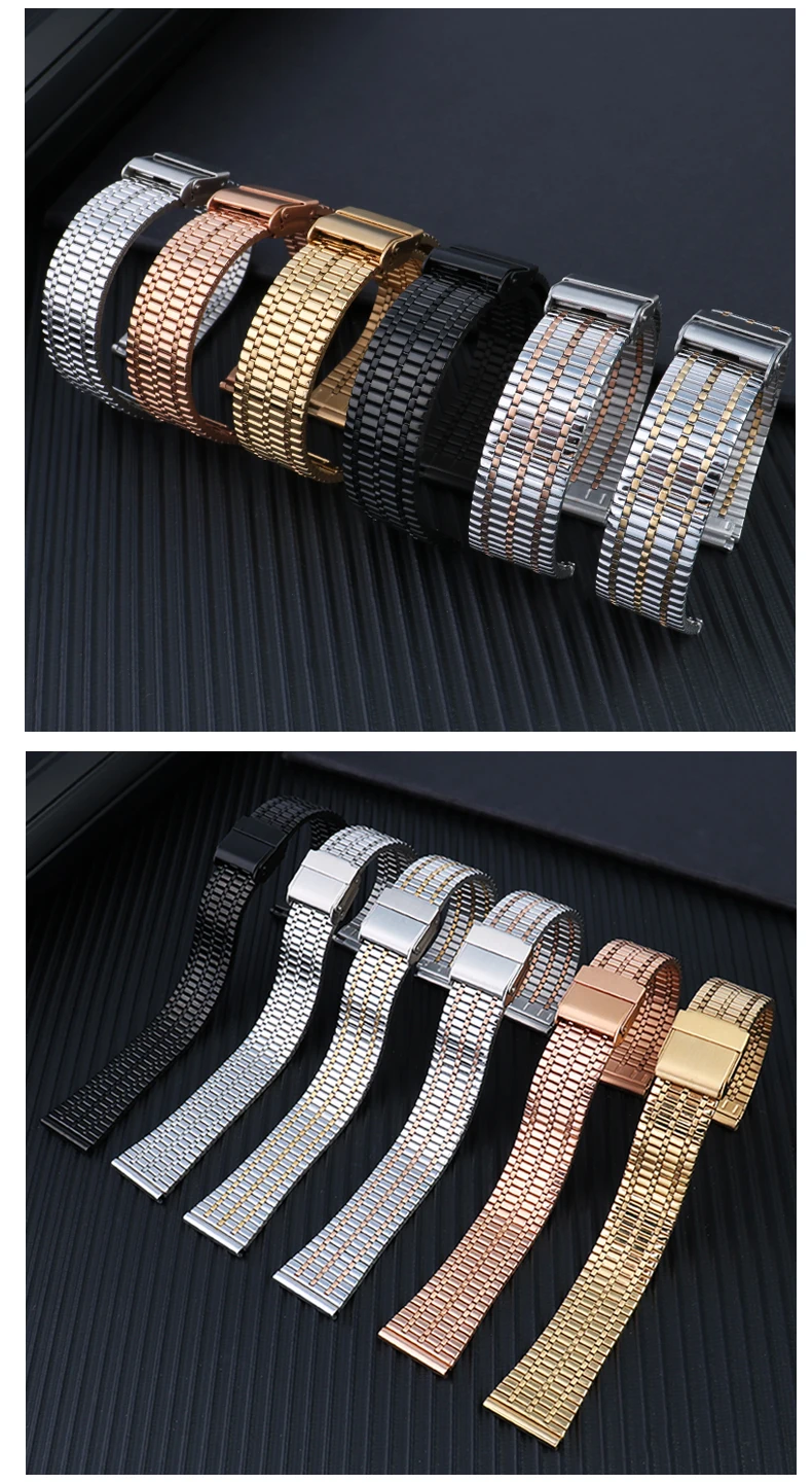 Quick Release watchband For Longines TISSOT Casio watch Strap bracelet Thin Stainless steel metal men's women's 18mm 20mm 22mm