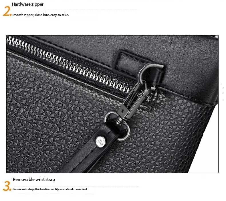 Luxury Brand Business Men Wallet Leather Man Clutch Bag Coins Pocket Purse Casual Envelope Long Wallets Luxury Handbag for Phone