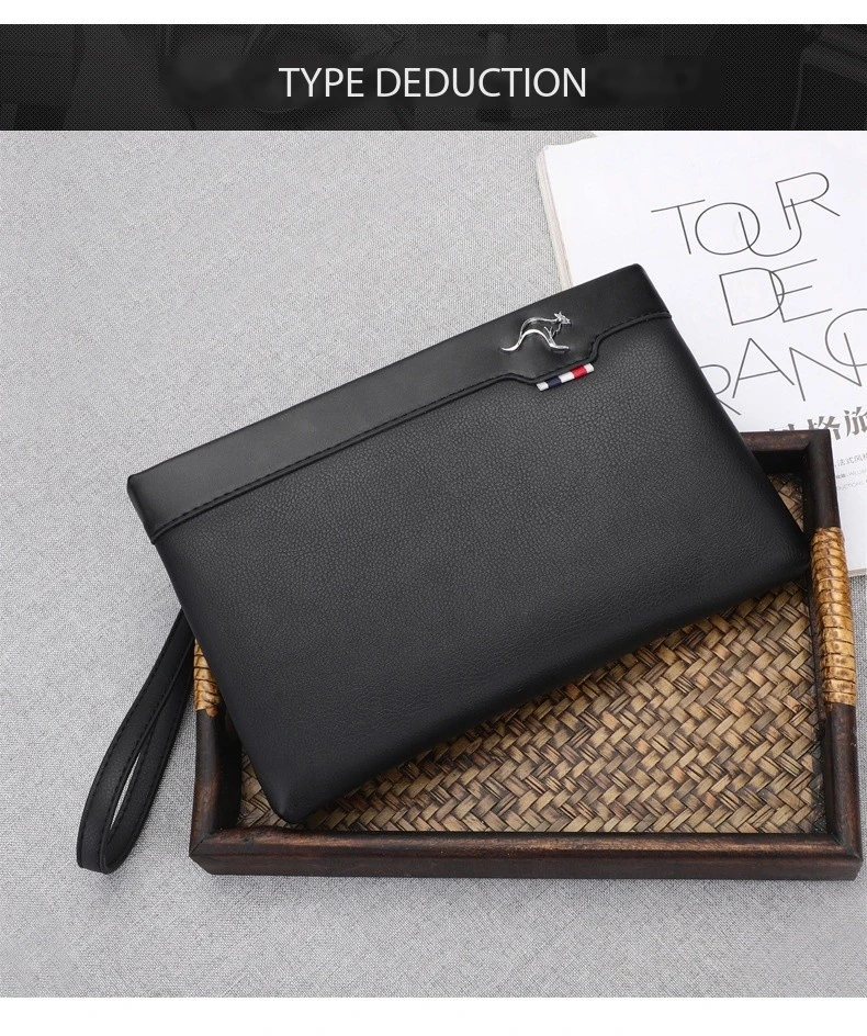Luxury Brand Business Men Wallet Leather Man Clutch Bag Coins Pocket Purse Casual Envelope Long Wallets Luxury Handbag for Phone