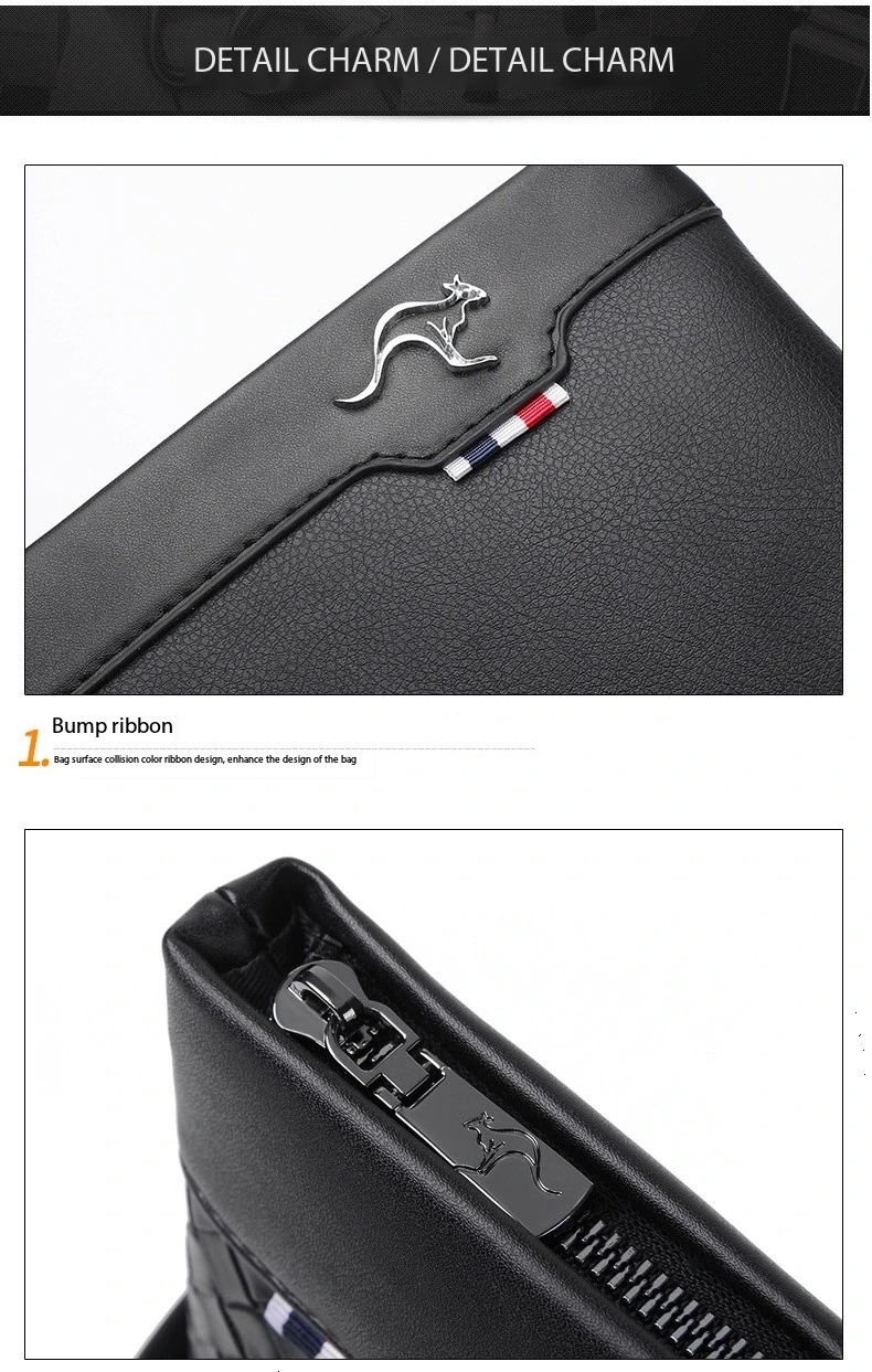 Luxury Brand Business Men Wallet Leather Man Clutch Bag Coins Pocket Purse Casual Envelope Long Wallets Luxury Handbag for Phone