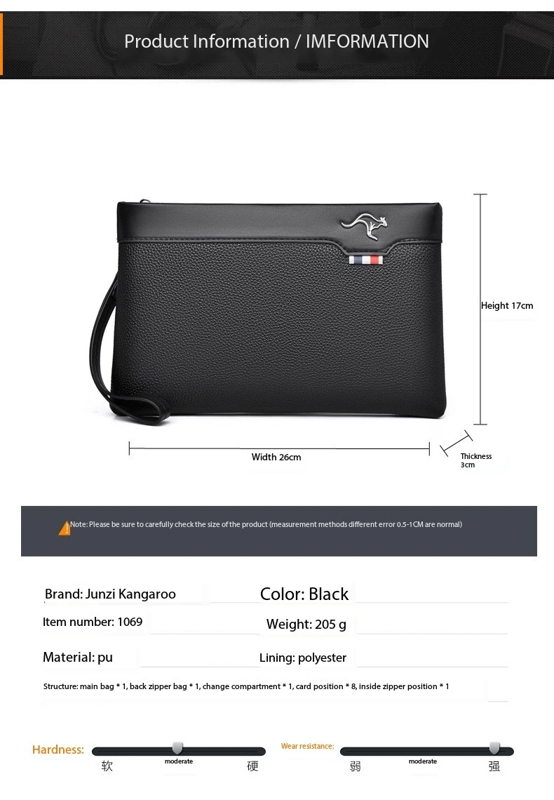 Luxury Brand Business Men Wallet Leather Man Clutch Bag Coins Pocket Purse Casual Envelope Long Wallets Luxury Handbag for Phone