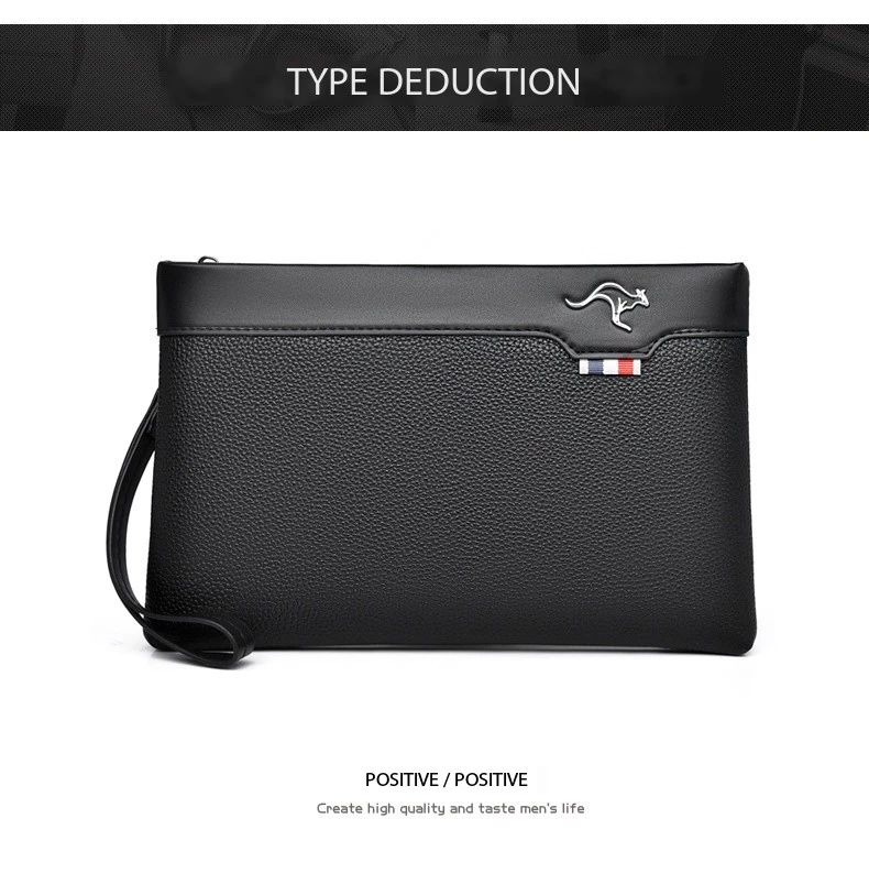 Luxury Brand Business Men Wallet Leather Man Clutch Bag Coins Pocket Purse Casual Envelope Long Wallets Luxury Handbag for Phone