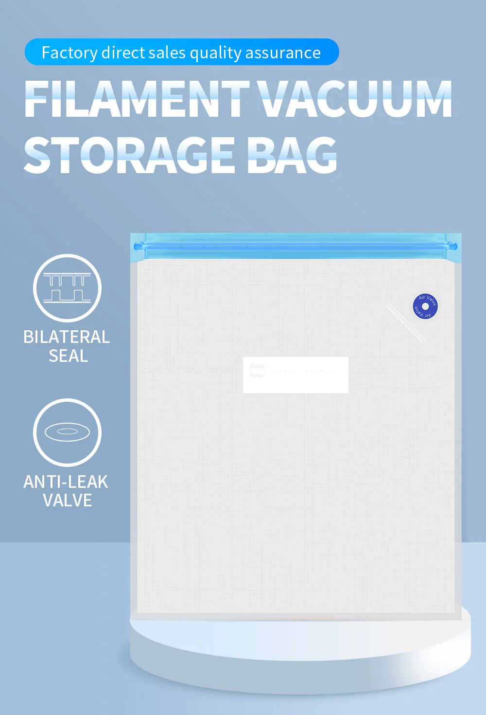 3D Printing Dry Filament Storage Bag 3D Filament Vacuum Bag for PLA/ABS/TPU Humidity Resistant Reel Bag 3D Printer Accessories