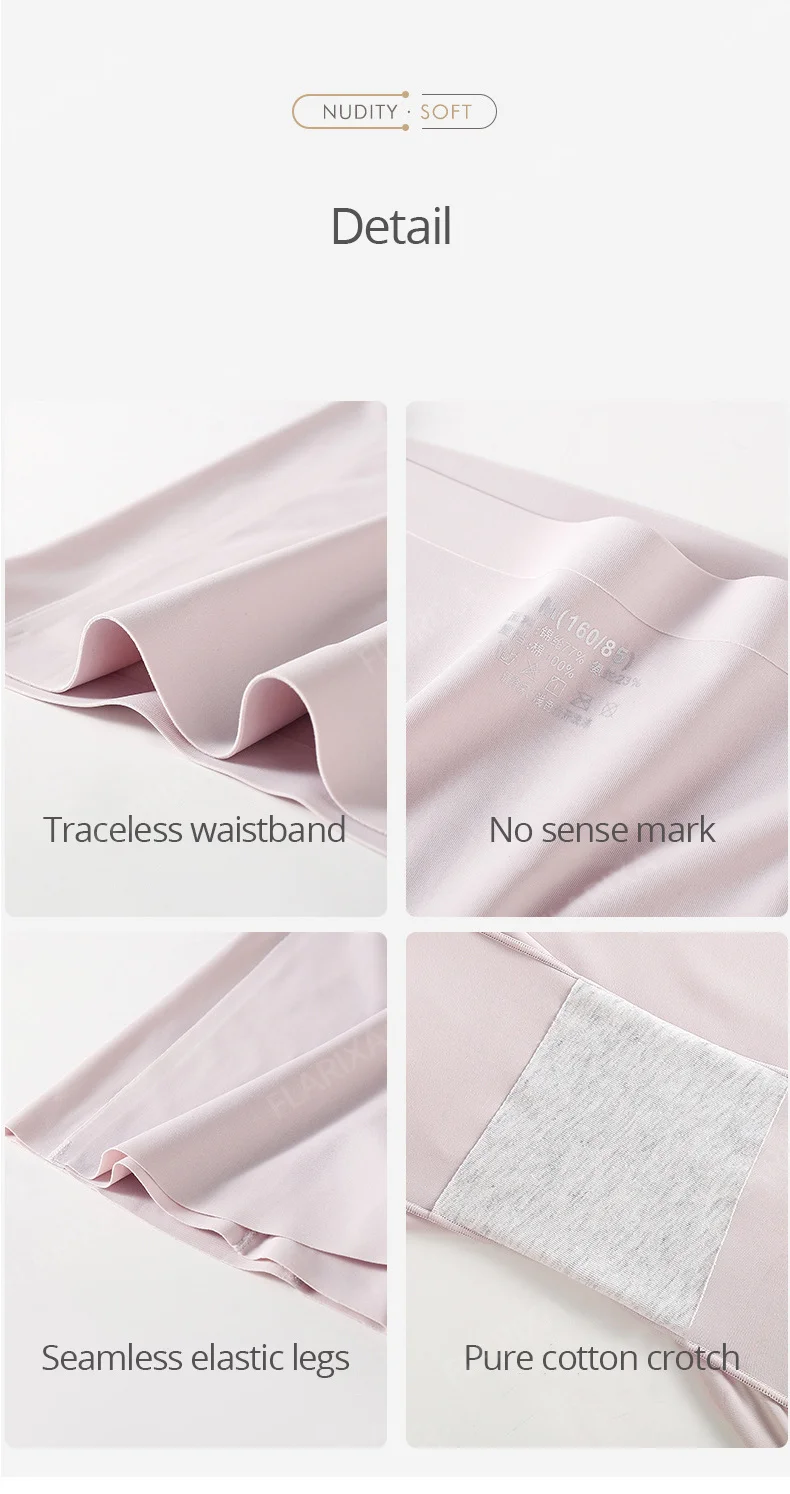 Flarixa Ice Silk Safety Shorts Double Layer Invisible Under Skirt Panties Seamless Boyshorts Women Underwear Anti Friction Pants