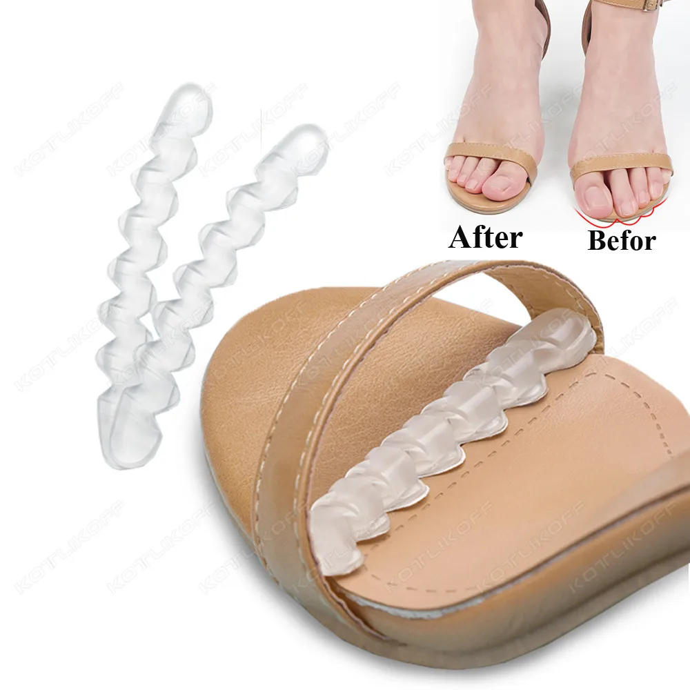Silicone Pads for Women's Shoes Non-slip Inserts Self-adhesive Forefoot Heel Gel Insoles for Heels Sandals Anti-Slip Foot Pad