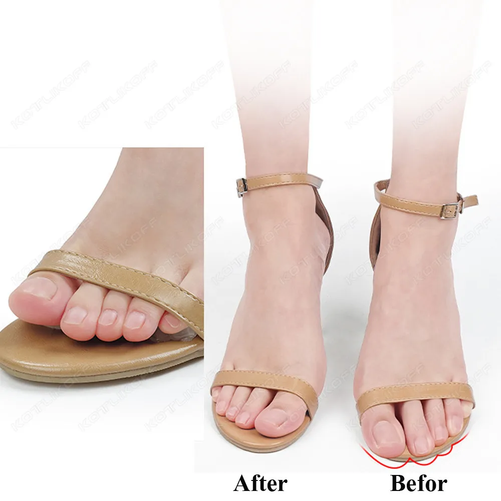 Silicone Pads for Women's Shoes Non-slip Inserts Self-adhesive Forefoot Heel Gel Insoles for Heels Sandals Anti-Slip Foot Pad