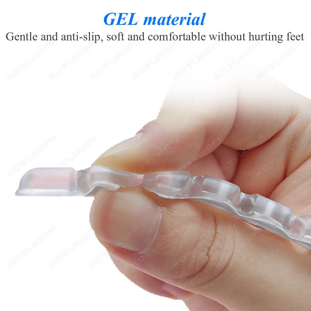 Silicone Pads for Women's Shoes Non-slip Inserts Self-adhesive Forefoot Heel Gel Insoles for Heels Sandals Anti-Slip Foot Pad