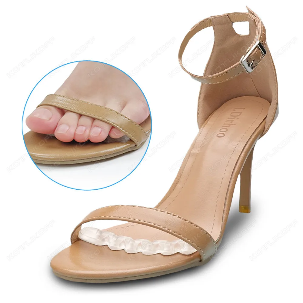 Silicone Pads for Women's Shoes Non-slip Inserts Self-adhesive Forefoot Heel Gel Insoles for Heels Sandals Anti-Slip Foot Pad