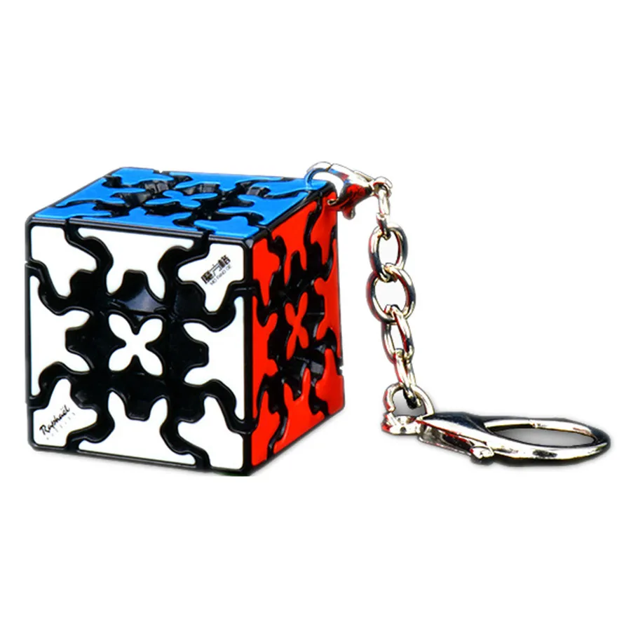 Sengso Key Chain 3x3 Mini Magic Cube 3x3 Bread Magic Tower KeyChain Backpack Decoration Cubo Magico Puzzle Toy Children Gift